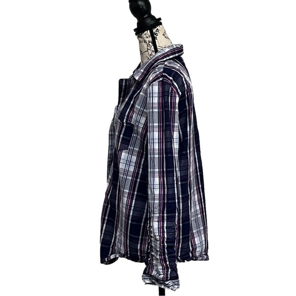 Victoria’s Secret Plaid Pajama Top – Button Down Long Sleeve Lounge Shirt L - Picture 4 of 9